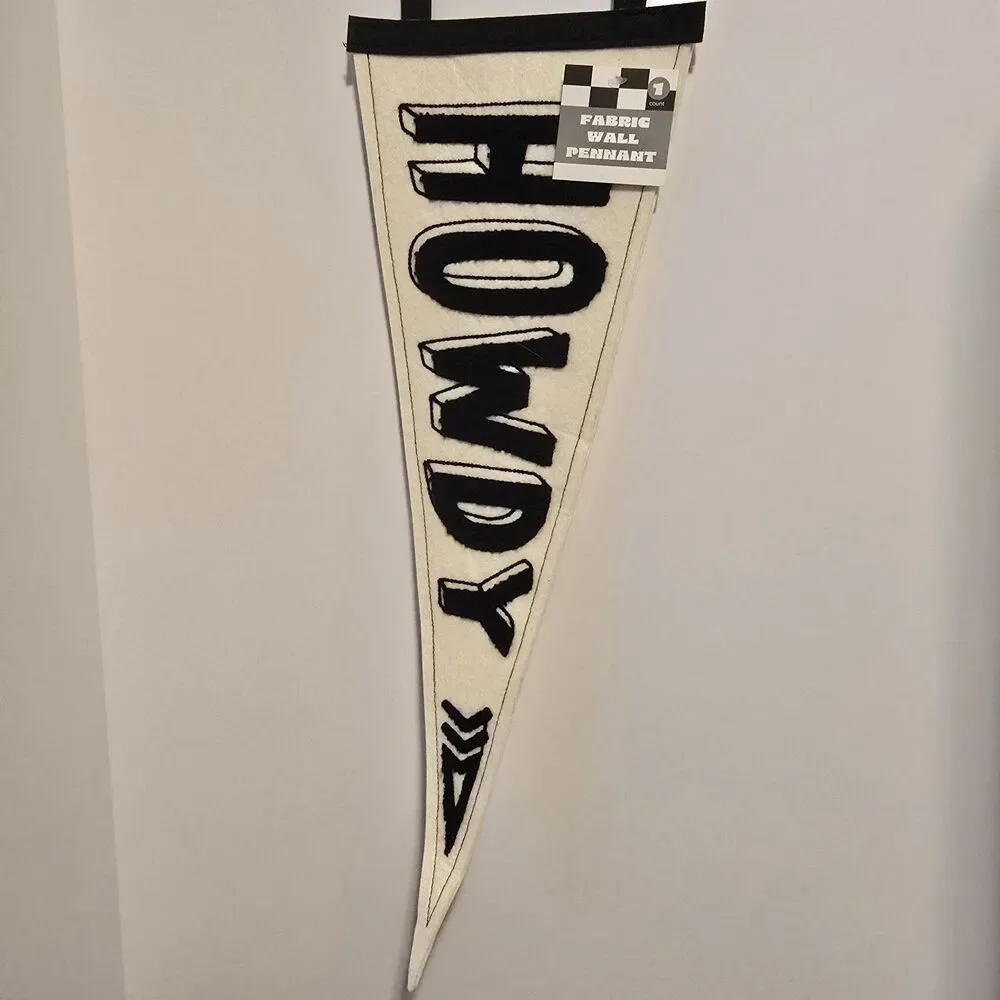 Pack of 12 Fabric Wall Pennant Flags Tapered for Doors & Walls